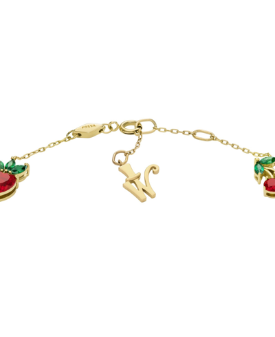 Fossil Special Edition Gold-tone Stainless Steel Station Bracelet In Gold