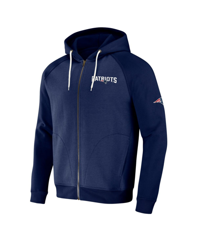 Fanatics Men's Nfl X Darius Rucker Collection By  Navy New England Patriots Raglan Full-zip Hoodie In Navy