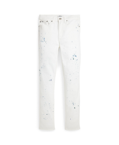 Shop Polo Ralph Lauren Big Girls Paint-splatter Tompkins Skinny Jeans In Ismay Wash