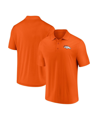 Shop Fanatics Men's  Orange Denver Broncos Component Polo Shirt