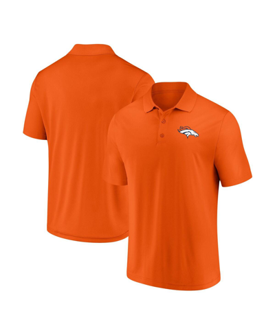 Fanatics Branded Orange Denver Broncos Component Polo In Orange