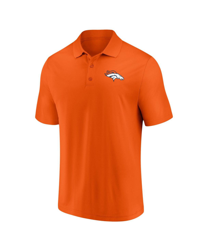 Shop Fanatics Men's  Orange Denver Broncos Component Polo Shirt