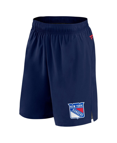 Fanatics Branded  Navy New York Rangers Authentic Pro Tech Shorts In Navy