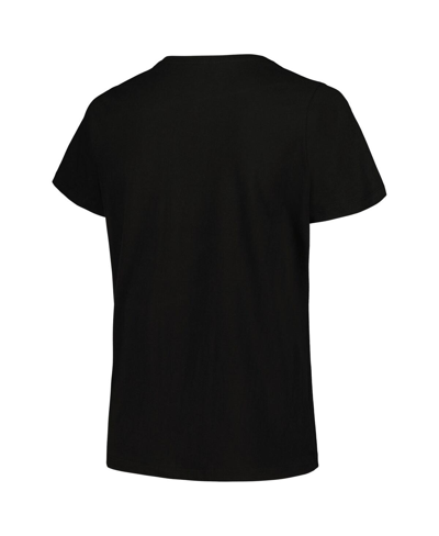 Shop Fanatics Women's  Black Pittsburgh Steelers Plus Size Arch Over Logo T-shirt