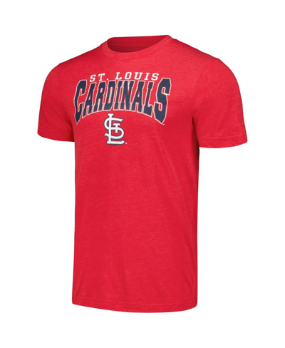 Concepts Sport Men's  Charcoal, Red St. Louis Cardinals Meter T-shirt And Pants Sleep Set In Charcoal,red