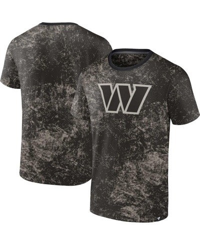 Fanatics Branded Black Washington Commanders Shadow T-shirt In Black