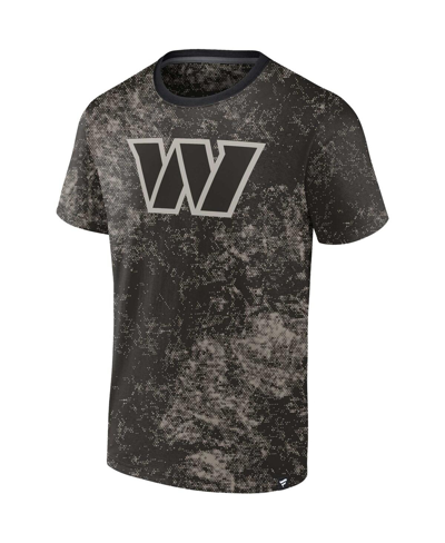 Fanatics Branded Black Washington Commanders Shadow T-shirt In Black