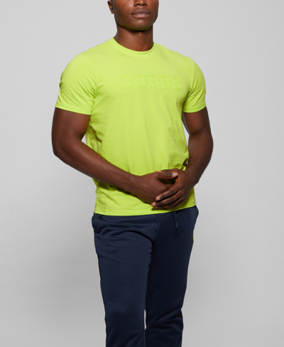 Guess Men's Alphy Short Sleeves T-shirt In Jet Black