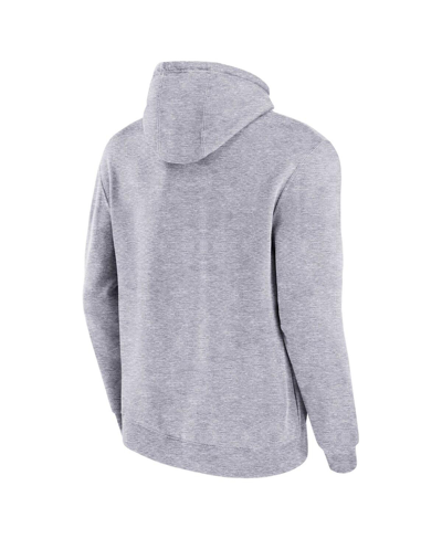 Mitchell & Ness Men's  Heather Gray Distressed Philadelphia Eagles Pocket Passer Pullover Hoodie In Heather Gray