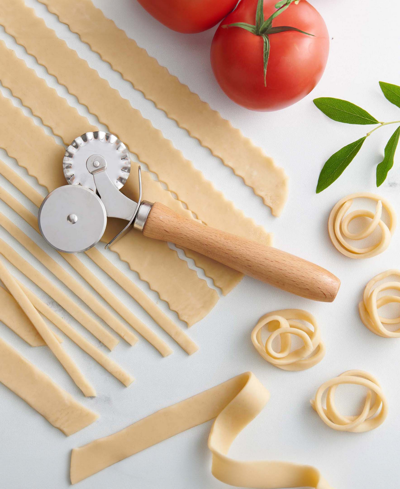Fante’s 5-piece Ravioli Maker And Double Pastry Ravioli Pasta Dough Cutter Set, The Italian Market Original In Silver