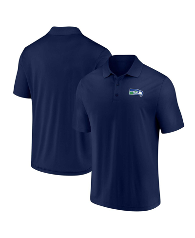 Shop Fanatics Men's  College Navy Seattle Seahawks Component Polo Shirt