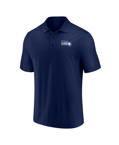Shop Fanatics Men's  College Navy Seattle Seahawks Component Polo Shirt