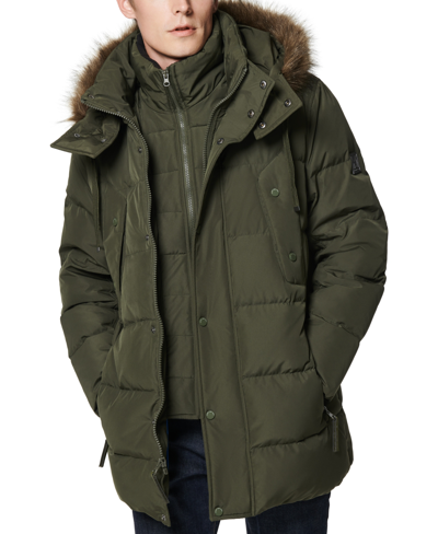 Shop Marc New York Men's Gattaca Down Parka Coat In Green