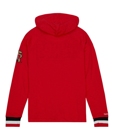 Mitchell & Ness Men's  Red Maryland Terrapins Legendary Raglan Pullover Hoodie In Red