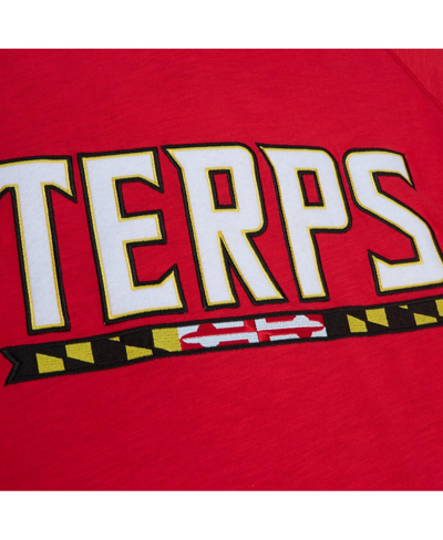 Mitchell & Ness Men's  Red Maryland Terrapins Legendary Raglan Pullover Hoodie In Red