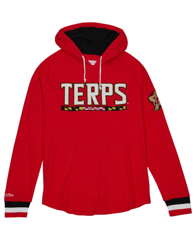 Mitchell & Ness Men's  Red Maryland Terrapins Legendary Raglan Pullover Hoodie In Red