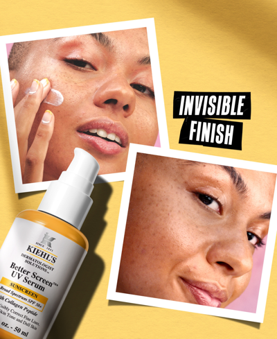 Kiehl's Since 1851 Better Screen Uv Serum Spf 50+ With Collagen Peptide In No Color