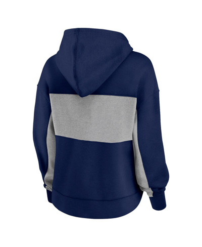 Fanatics Branded Navy Minnesota Twins Filled Stat Sheet Pullover Hoodie In Navy