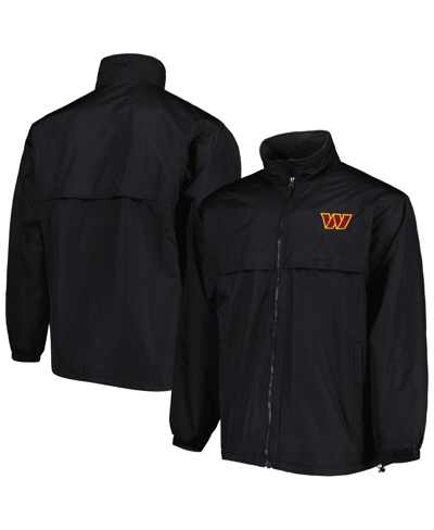 Shop Dunbrooke Men's  Black Washington Commanders Triumph Fleece Full-zip Jacket