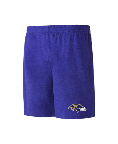 Shop Concepts Sport Men's  Purple, Black Baltimore Ravens Meter T-shirt And Shorts Sleep Set In Purple,black
