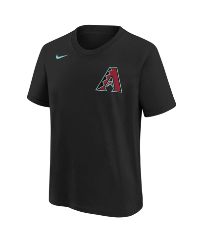 Nike Big Boys  Ketel Marte Black Arizona Diamondbacks 2024 Fuse Name And Number T-shirt In Black