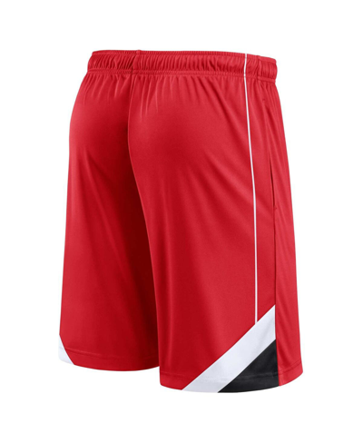 Shop Fanatics Men's  Red Chicago Bulls Slice Shorts