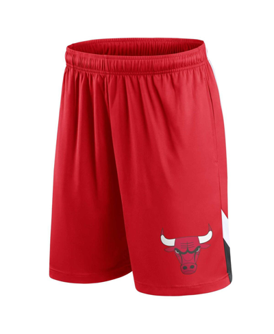 Fanatics Branded Red Chicago Bulls Slice Shorts In Red