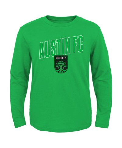 Shop Outerstuff Big Boys Green Austin Fc Showtime Long Sleeve T-shirt