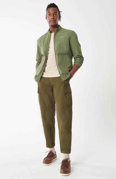 Barbour Tarbley Casual Tailored Fit Nylon Jacket In Olivine