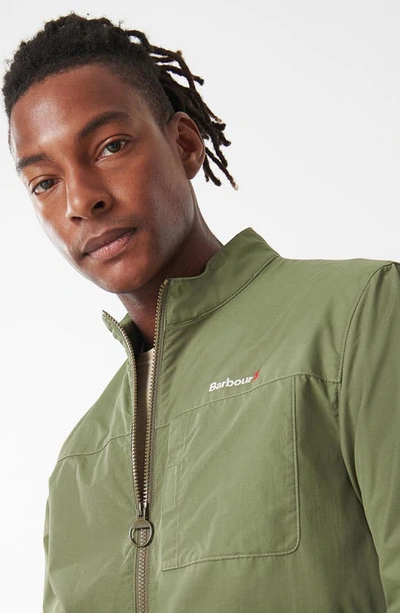Barbour Tarbley Casual Tailored Fit Nylon Jacket In Olivine