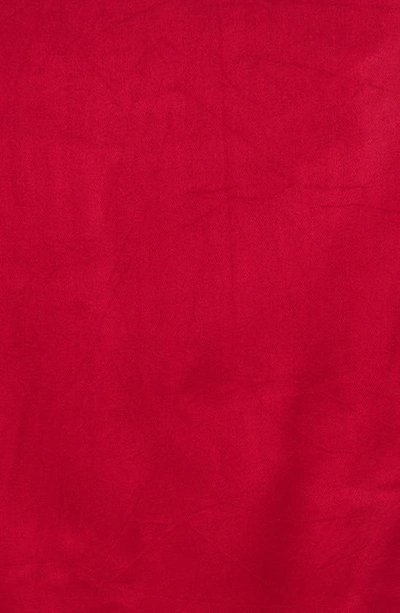 Vince Camuto Oversized Satin Pashmina Wrap In Red Roulette