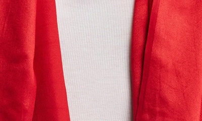 Vince Camuto Oversized Satin Pashmina Wrap In Red Roulette