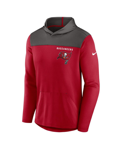 Shop Nike Men's  Red Tampa Bay Buccaneers Fan Gear Pullover Hoodie