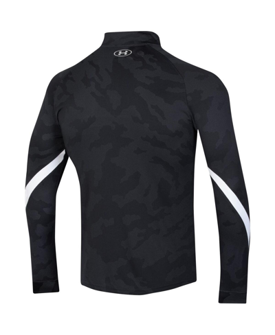 Under Armour Black Maryland Terrapins Gameday Camo Quarter-zip Top In Black