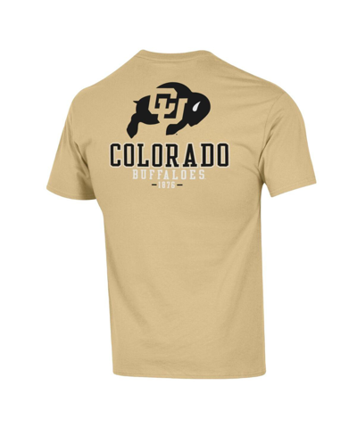 Shop Champion Men's  Gold Colorado Buffaloes Team Stack 2-hit T-shirt