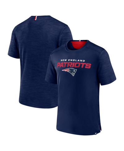 Shop Fanatics Men's  Navy New England Patriots Defender Evo T-shirt