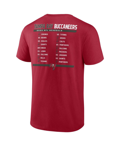 Fanatics Men's Cardinal/white Arizona Cardinals Two-pack 2023 Schedule T-shirt Combo Set In Red,white