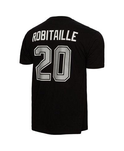 Mitchell & Ness Men's  Luc Robitaille Black Los Angeles Kings Name And Number T-shirt In Black