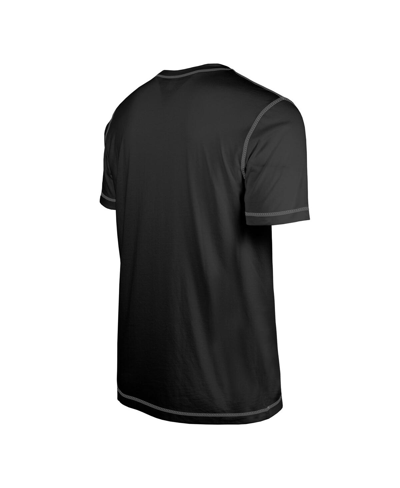 Shop New Era Men's  Black Las Vegas Raiders Third Down Puff Print T-shirt