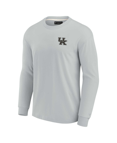 Fanatics Signature Unisex  Gray Kentucky Wildcats Super Soft Long Sleeve T-shirt In Gray