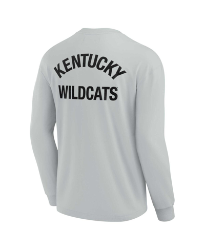 Fanatics Signature Unisex  Gray Kentucky Wildcats Super Soft Long Sleeve T-shirt In Gray