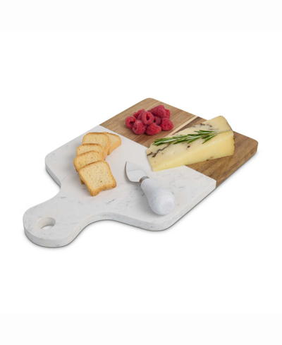Hic Kitchen Maison Du Fromage 4-piece Charcuterie Rectangular Cheese Board And Cheese Tools Set In Brown