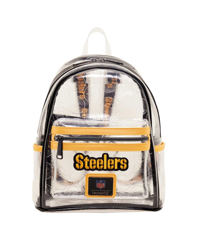 Loungefly Men's And Women's  Pittsburgh Steelers Clear Mini Backpack In Clear