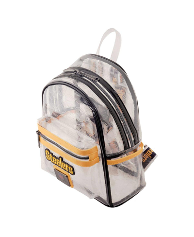 Loungefly Men's And Women's  Pittsburgh Steelers Clear Mini Backpack In Clear
