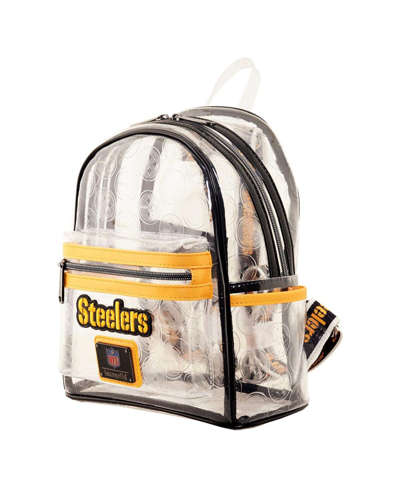 Loungefly Men's And Women's  Pittsburgh Steelers Clear Mini Backpack In Clear