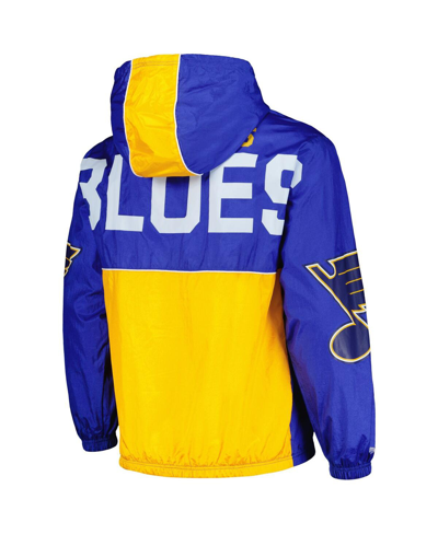 Shop Mitchell & Ness Men's  Blue St. Louis Blues Team Og 2.0 Anorak Half-zip Windbreaker Jacket