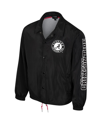 The Wild Collective Men's And Women's  Black Alabama Crimson Tide Coaches Full-snap Jacket In Black