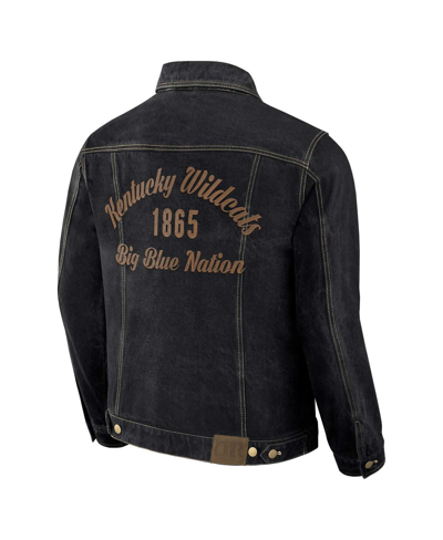 Fanatics Men's Darius Rucker Collection By  Black Kentucky Wildcats Button-up Denim Jacket In Black