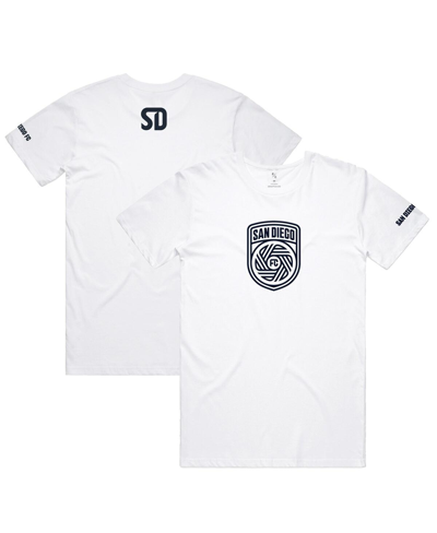 Peace Collective Unisex   White San Diego Fc Monochrome T-shirt In White