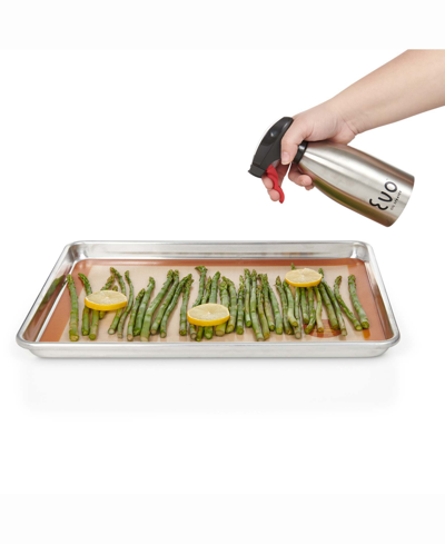 Evo 18/8 Stainless Steel Holds 16-ounces Oil Sprayers, Non-aerosol For Cooking Oil And Vinegar, Set Of 2 In Silver